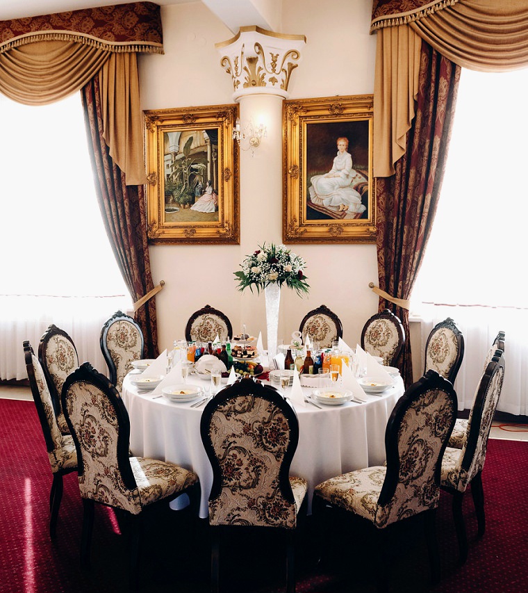 Sala Domu Weselnego Karolinka przygotowana do przyjęcia
